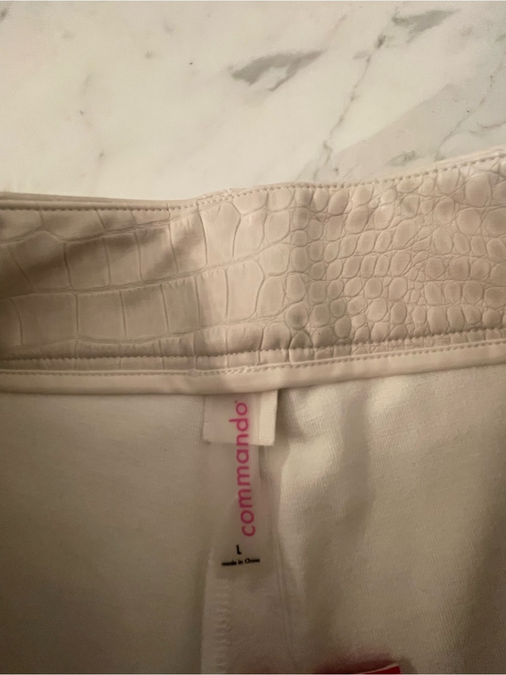 Commando Cropped Straight-Leg Trousers in Bone - Picture 6 of 13